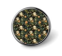 Cute Sloth Print Pins for Backpack - Enamel Pins Cute Jacket Coat Hat Bags Badge Pin, Funny Novelty Unique Button Pin Women Men Fashion Jewelry Accessories