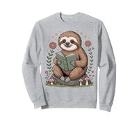 Cute Sloth Reading Book Cottagecore Aestetic Sweatshirt