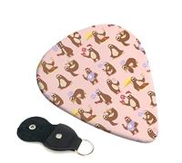 Cute Sloth Set Of 6 Guitar Plectrums For Acoustic Guitar, Electric Guitar, Bass, Ukulele - Thin, Medium And Thick.