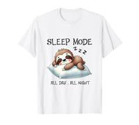 Cute Sloth Sleep Mode All Day All Night Napping Animal T-Shirt