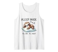 Cute Sloth Sleep Mode All Day All Night Napping Animal Tank Top