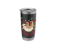 Cute Sloth Sleeping on a Tree Branch Lazy Relax Stainless Steel Insulated Tumbler