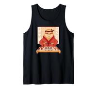 Cute Sloth Sushi Chef Japanese Art Kawaii Tank Top