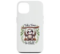 Cute Sloth Take Time to Chill Relaxing Animal Design Case for iPhone 13