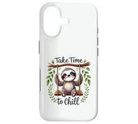 Cute Sloth Take Time to Chill Relaxing Animal Design Case for iPhone 17