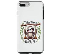 Cute Sloth Take Time to Chill Relaxing Animal Design Case for iPhone 7 Plus/8 Plus