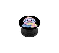Cute Sloth Winter Portrait Colorful Animal Graphic Baby PopSockets Adhesive PopGrip