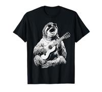 Cute Sloth with Sunglasses Guitar Player Funny Guitarist T-Shirt
