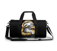 Cute Sloth with Volleyball Gym Bag Travel Duffel for Men Women