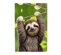 Cute Sloth Wooden Jigsaw Puzzle 1000 Pieces-Relaxing Family Activity for Adults, Colourful Landscape Puzzle in Plastic Box, Home Decor Gift