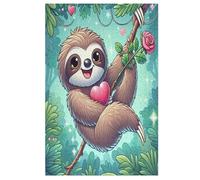 Cute Sloth Wooden Jigsaw Puzzles 1000 Piece Puzzle For Adults. Challenging To Complete But Fun And Humorous Jigsaws （78×53cm）
