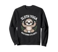 Cute Sloth Yoga Mastering Stillness Meditation Sweatshirt