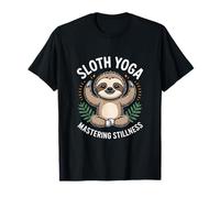Cute Sloth Yoga Mastering Stillness Meditation T-Shirt
