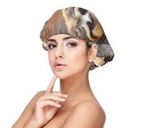 Cute Sloths Satin Bonnet Silk Bonnet, Hair Bonnet For Sleeping, Soft Double Layer Silk Sleeping Cap Hair Wrap For Women Natural Curly Braided Long Hair