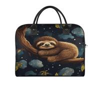 Cute Sloths Sleeping Laptop Tote Bag Casual Travel Handbag Multi Pocket Shoulder Bags for Work Travel