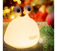 Cute Slug Night Lamp - Funny Kid's Bedromm Decor, Soft Silicone Touch Lamp, USB Rechargeable Bedside Lamp for Baby Kids Girls Teens Birthday and Room Decoration