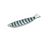 Cute Small Fish Dish Hand-Painted Underglaze Colored Fish-Shaped Dish Small Dish Dipping Dish Flavor Dish Vinegar Dish Soy Sauce Dish Snack Dish (Style 3,31 cm/12.2 in)