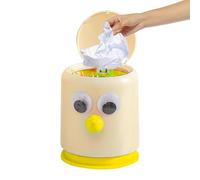 Cute Small Trash Can Desk Cute Big Eyes Tiny Press Type Garbage Can