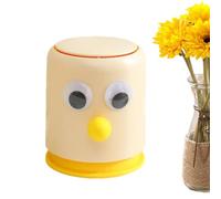 Cute Small Trash Can Desk Cute Big Eyes Tiny Press Type Garbage Can