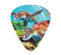 Cute Small Turtle Guitar Plectrums, 12 Pcs Lightweight Guitar Plectrums, 0.46mm/0.71mm/0.96mm Thickness For Acoustic Guitar Acoustic Electric Guitar Ukulele Bass