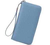 Cute Small Wallets for Women Holder Women Leather Wallets RFID Blocking Zip Around Credit Card Holder Phone Clutch (BU1, One Size)