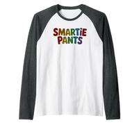 Cute Smartie Pants Smarty Education Kids School I'm So Ready Raglan Baseball Tee