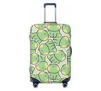 cute smile frog green Travel Luggage Covers - Elasticity Suitcase Covers Protector for Luggage 18-32 Inch
