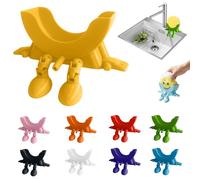 Cute Smiley Hanging Sponge Holder with Drainage,3D Printed Sponge Holder,Funny Sponges Stand for for Scrub Daddy Holders,Kitchen Sink Accessories Organizer Storage Utility Declutter Gadgets (I)