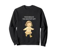 Cute Smiling Girl Your Smile is the Greatest Gift for her Sweatshirt