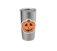 Cute Smiling Pumpkin Jack O Lantern Holiday Joy Pumpkins Stainless Steel Insulated Tumbler