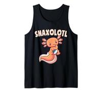 Cute Snack Eating Axolotl Lover Snaxolotl Kawaii Axolotls Tank Top