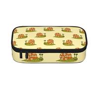 Cute Snail Animal Pattern Big Capacity Pencil Pen Case Office School Portable Pouch Pen Box Stationery Organizer