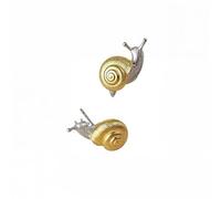 Cute Snail Cartilage Stud Earrings for Women Men Two Tone Dainty Simple Animal Small Tragus Piercings Unique Statement Fashion Jewelry Gift from Daughter Niece