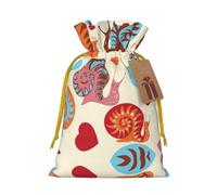 Cute Snail Christmas Drawstring Sack Gift Bag, Lightweight And Cute In Design
