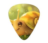 Cute Snail - Guitar Picks-12 Pack Includes Thin, Medium & Heavy Gauges, Best Gift for Guitar Lovers