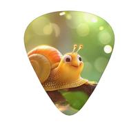 Cute Snail - Guitar Picks-12 Pack Includes Thin, Medium & Heavy Gauges, Best Gift for Guitar Lovers