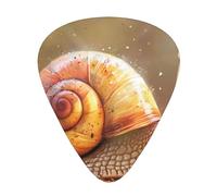 Cute Snail - Guitar Picks-12 Pack Includes Thin, Medium & Heavy Gauges, Best Gift for Guitar Lovers