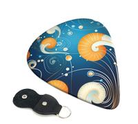 Cute Snail Guitar Plectrums, 6 Guitar Plectrums, Double Sided Printing, For Acoustic Guitar, Bass, Ukulele, Electric Guitar (0.46 Mm 0.71 Mm 0.96 Mm)