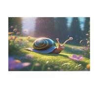 Cute Snail Jigsaw Puzzles 1000 Pieces Puzzle Adults Game Jigsaw Toys Teenagers Gifts Wall Decoration (75×50cm)