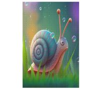 Cute Snail Jigsaw Puzzles for Adults 1000 Pieces Puzzle Brain Teaser And Children Premium Quality Wooden 78×53cm