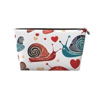 Cute Snail Leather Travel Wash Bag, A Fashionable and Practical Makeup Organizer