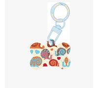 Cute Snail Printing Dog Tag Bone Shaped Double Sided Pattern Dog Id Tags Bone Shaped Pet Name Tags Dog Collar Tags