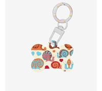 Cute Snail Printing Dog Tag Bone Shaped Double Sided Pattern Dog Id Tags Bone Shaped Pet Name Tags Dog Collar Tags