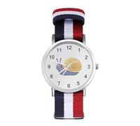 Cute Snail Sport Watch for Men Women Nylon Strap Wrist Watch Analog Quartz Watch