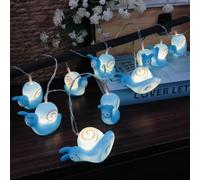 Cute Snail String Lights Battery Operated LED Animal Lamp Warm White Copper Wire Fairy Light for Children Indoor Decorative Festival Bedroom Holiday Christmas Decorative Night Lights (20LEDs)