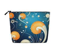 Cute Snail Toiletry Bags for Women, Portable Travel Cosmetic Bag, Daily Organiser with Zipper