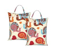 Cute Snail Travel Laundry Bag Large Waterproof Dirty Clothes Bag with Zipper Reusable Washable Storage Bag with Handle for Gym Beach Travel