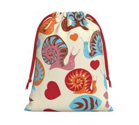 Cute Snail Ultra Soft Velvet Gift Bag, Comfortable To The Touch, Reusable