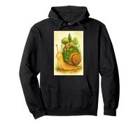 Cute Snail With Forest On Shell Pullover Hoodie