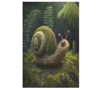 Cute Snail Wooden Jigsaw Puzzle for Adults 1000 Piece Puzzles for Kids Challenging Game (78×53cm)